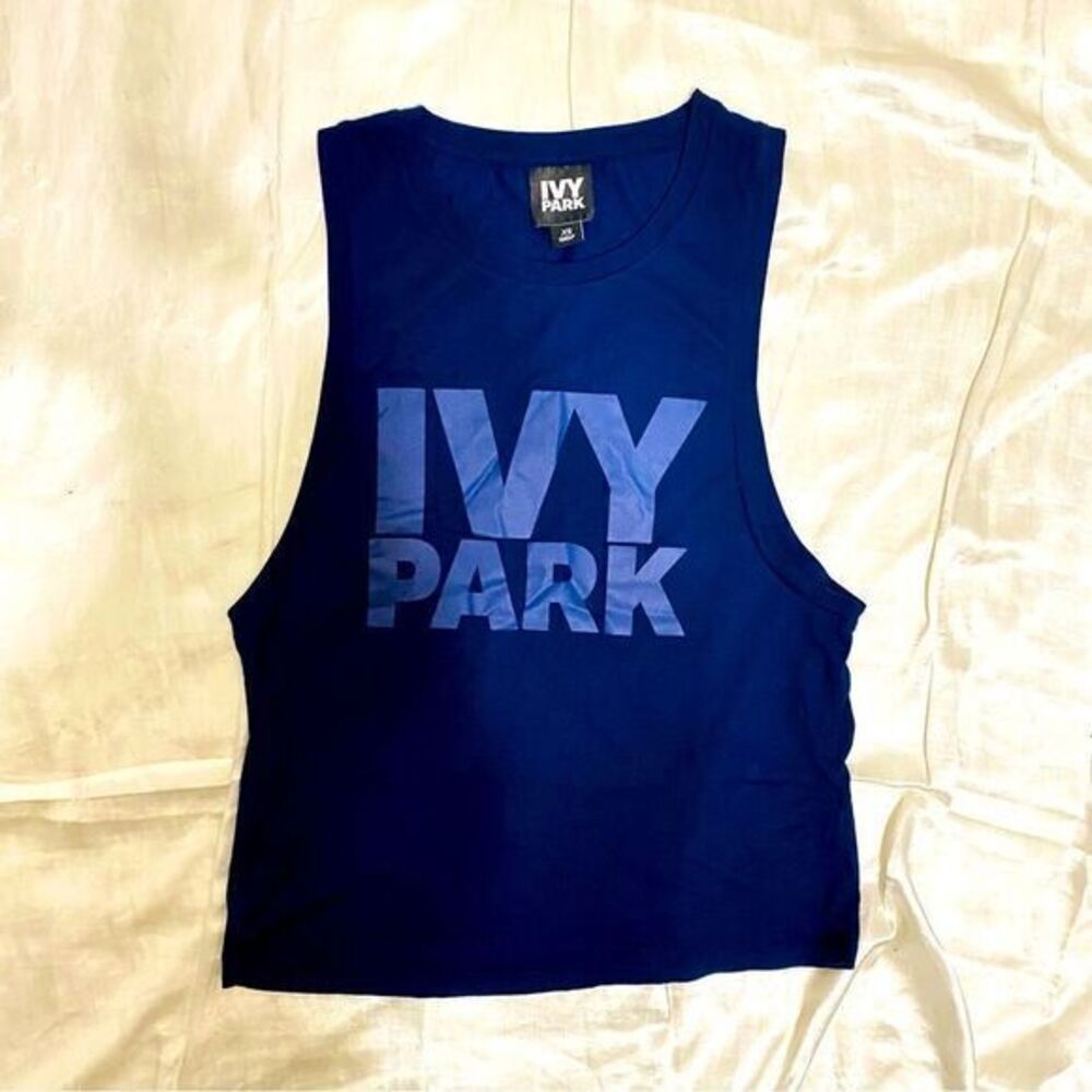Ivy Park Beyoncé Brand Womens Navy Blue Muscle Tank Size XS
